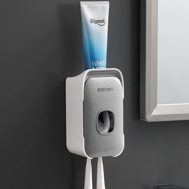 Distributeur automatique de dentifrice, presse-agrumes avec porte-brosse à dents, ensembles d'accessoires de salle de bains muraux 