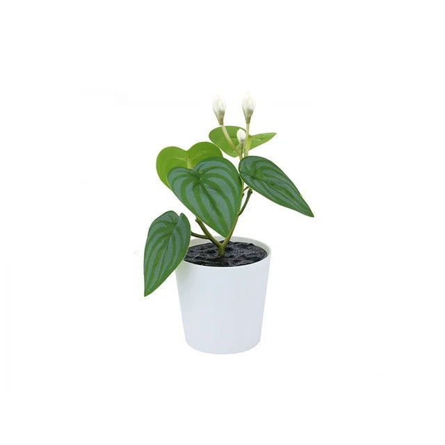 Plantas artificiales de plástico, bonsái, árbol pequeño, maceta de simulación, mesa, adornos en maceta, arreglo de flores para jardín, decoración de mesa para el hogar 