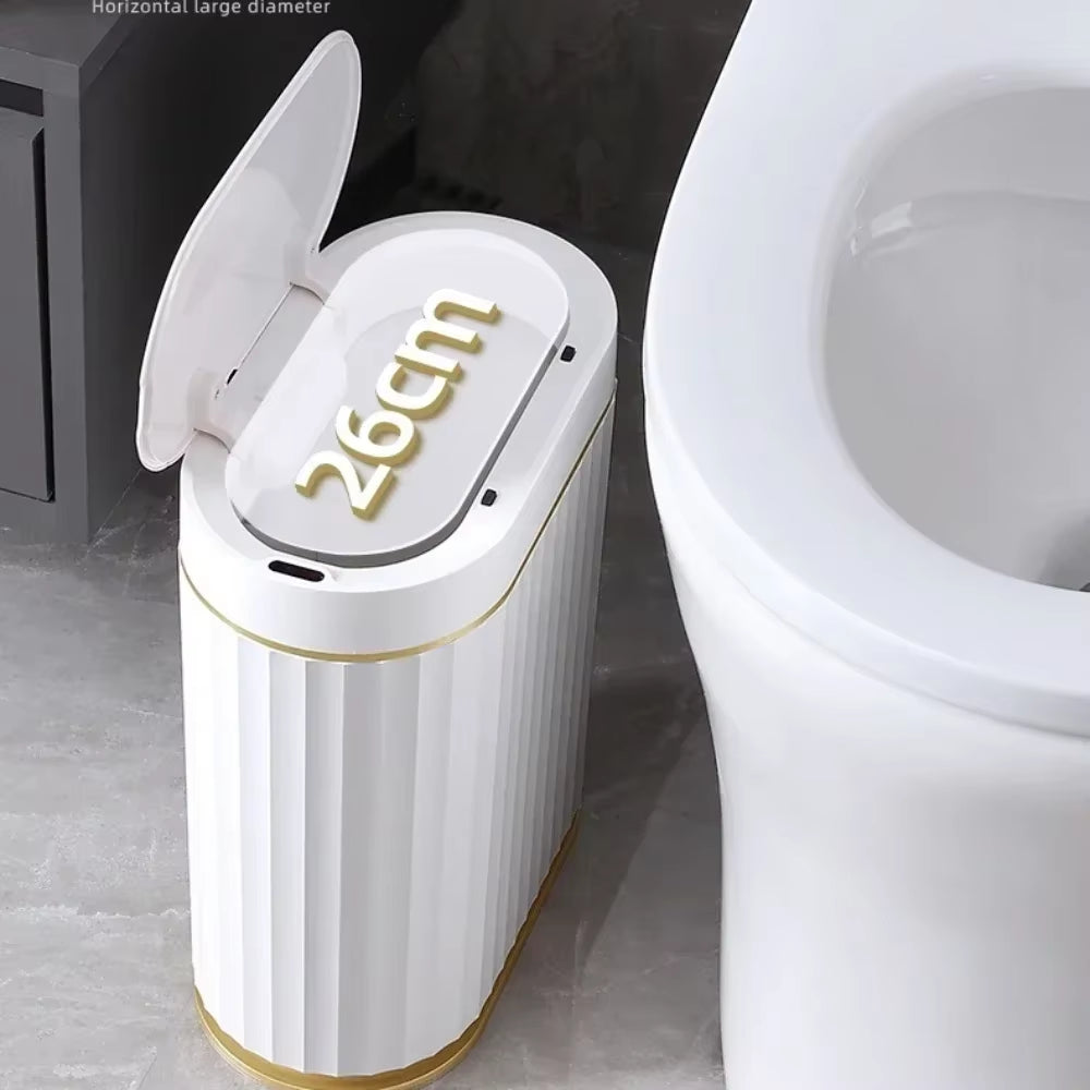 7L Trash Bin Can Narrow Smart Sensor Kitchen Food Waste Recycle Toilet Wastebasket Garbage Storage Bucket Bathroom Accessories