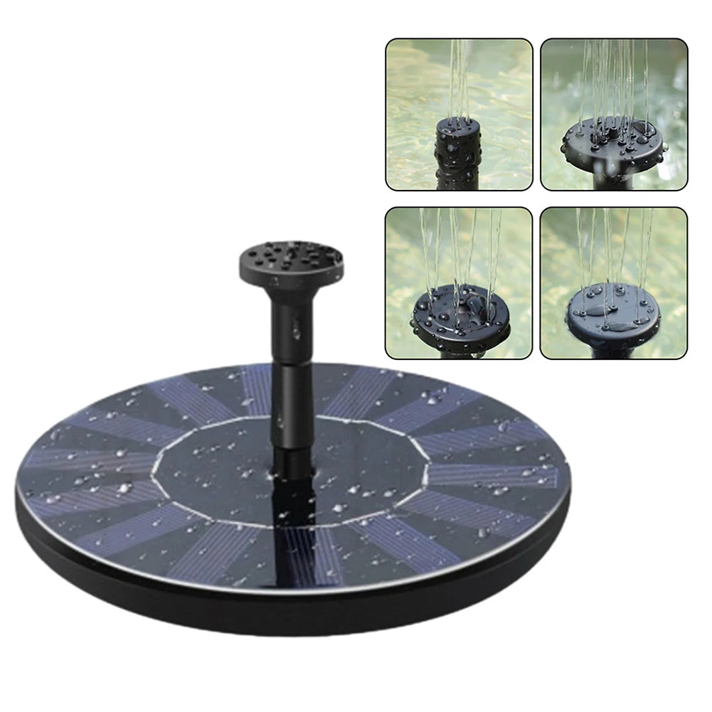 13cm Solar Fountain Floating Pump Water Feature Garden Pool Pond Outdoor For Bird Bath/fish Tank/small Pond Garden Decor