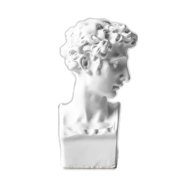 Nordic Style Miniature Plaster Bust Statue Greek Mythology Figurine Famous Sculpture Desktop Ornament Home Decor Drawing Practic