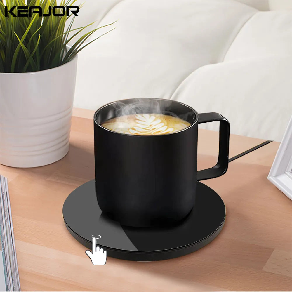 Chauffe-tasse à café chauffe-tasse USB coussin chauffant électrique lait thé eau sous-verres thermostatiques chauffe-tasse pour bureau à domicile DC 5V