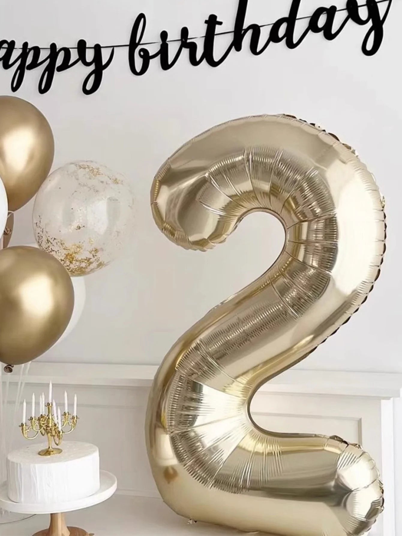 1pc 40inch Platinum Colour Number Balloons Figure Helium Balloon Digit Globos Birthday Party Decorations Baby Shower