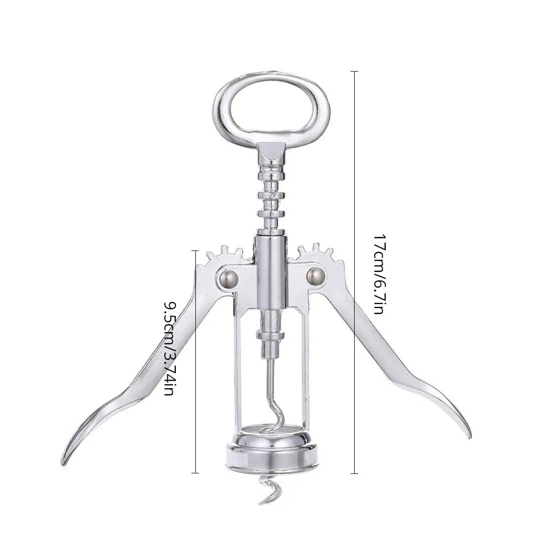 1pc Stainless SteelWine Corkscrew Wine Opener Multifunctional Zinc Alloy Stainless Corkscrew Kitchen Supplies Wine Utensils