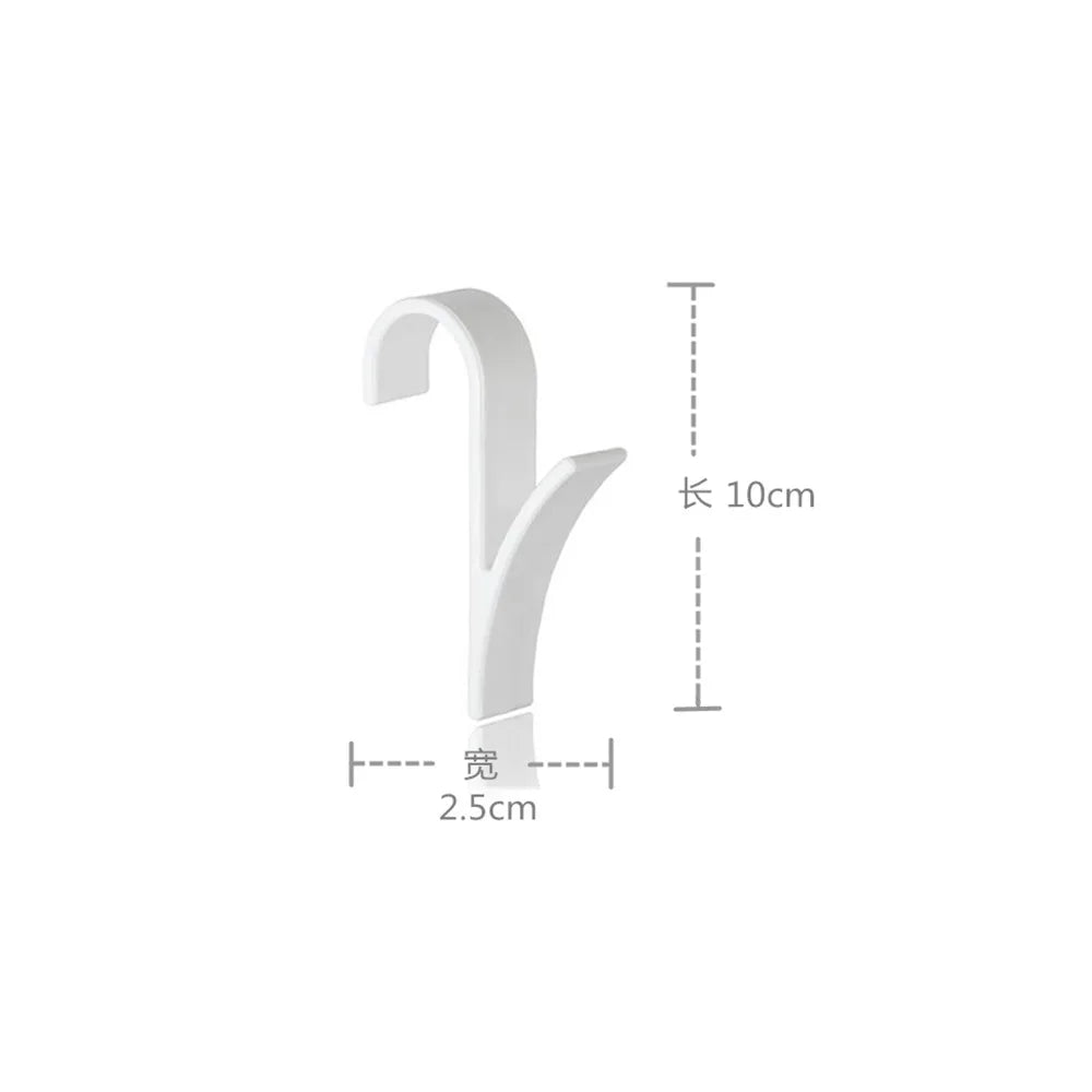 2/6 pièces Cintre Blanc pour Radiateur de Serviettes Chauffantes Rail De Bain Support De Crochet Cintre Pliable Écharpe Cintre Espace De Séchage Porte-Serviettes