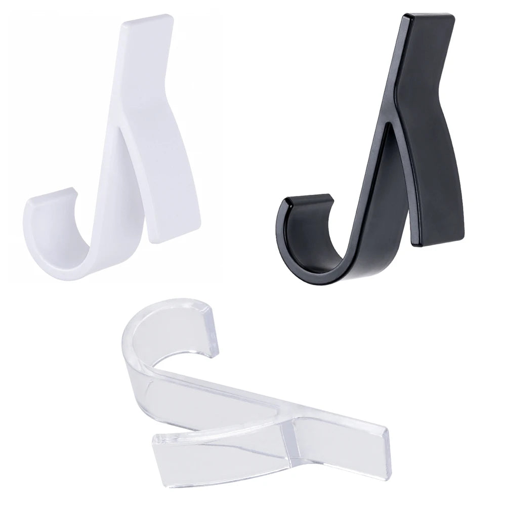 2/6pcs White Hanger for Heated Towel Radiator Rail Bath Hook Holder Clothes Hanger Plegable Scarf Hanger Drying Space Towel Rack