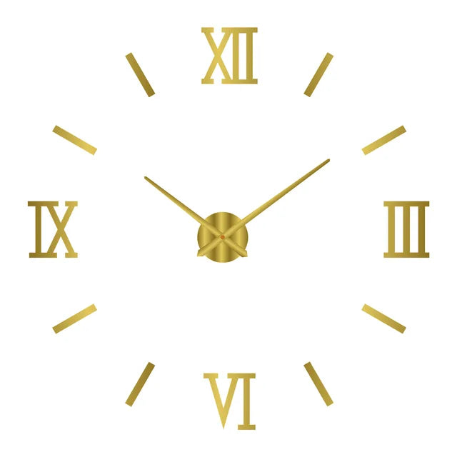 Modern Design Large Wall Clock 3D DIY Quartz Clocks Fashion Watches Acrylic Mirror Stickers Living Room Home Decor Horloge 100-130cm