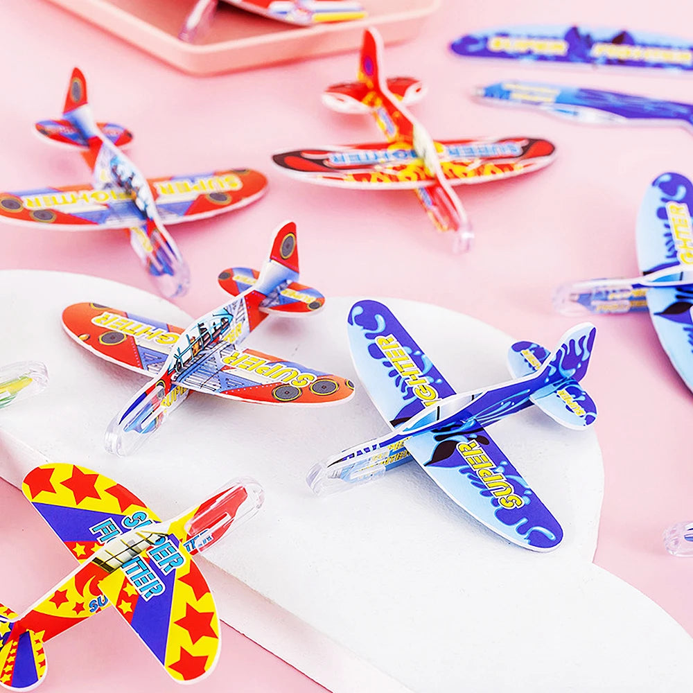 20 pièces enfants fête fournitures bricolage multicolore mousse avion garçons filles fête d'anniversaire Souvenirs Pinata remplissage maternelle prix jouets