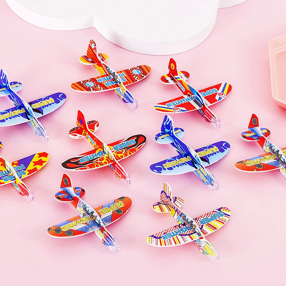 20 pièces enfants fête fournitures bricolage multicolore mousse avion garçons filles fête d'anniversaire Souvenirs Pinata remplissage maternelle prix jouets