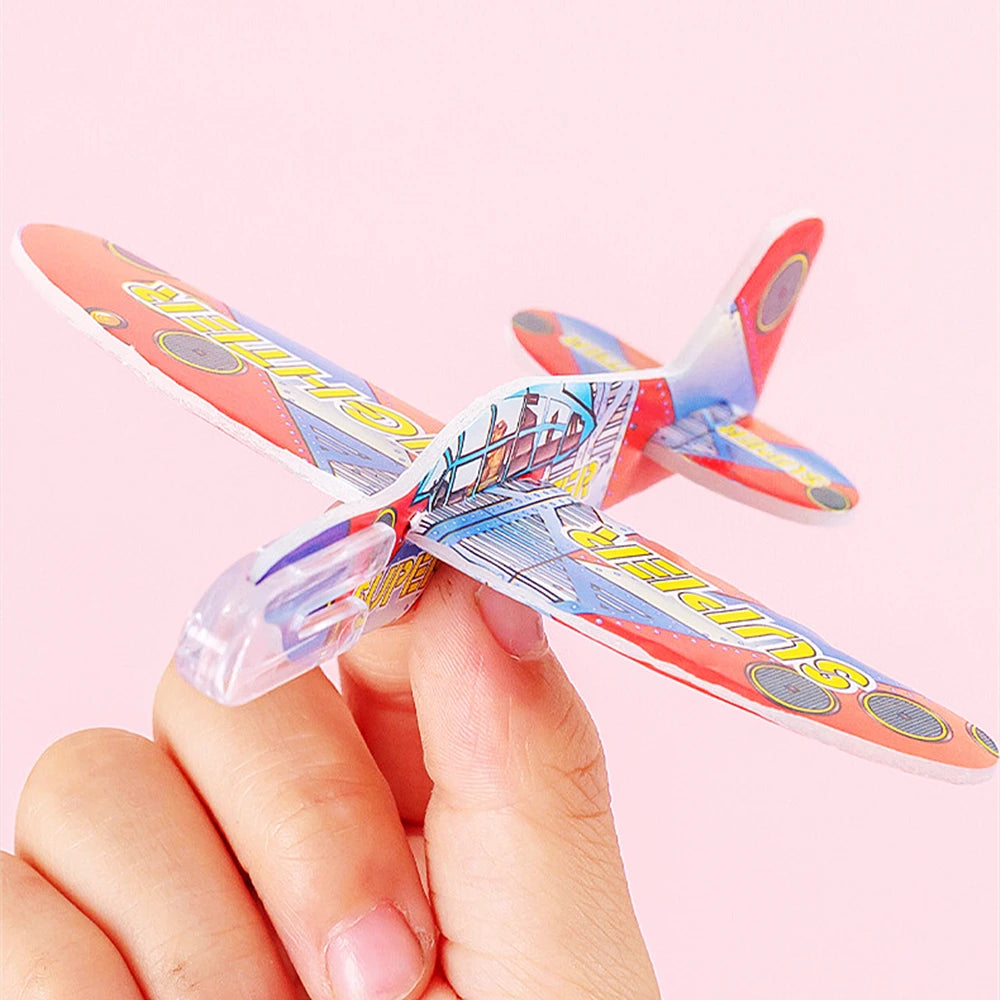 20Pcs Kids Party Supplies DIY Multicolor Foam Airplane Boys Girls Birthday Party Souvenirs Pinata Filler Kindergarten Prize Toys