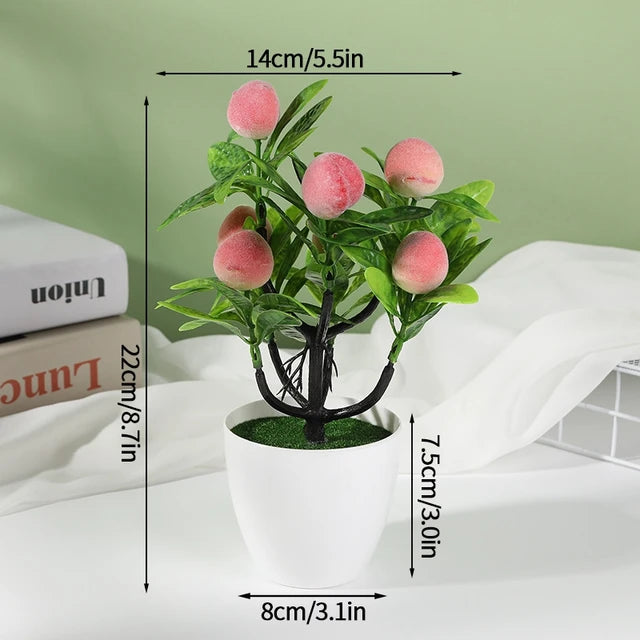 Plantes artificielles en plastique bonsaï petit arbre Simulation Pot ornements de Table en Pot Arrangement de jardin de fleurs décor de Table à la maison 