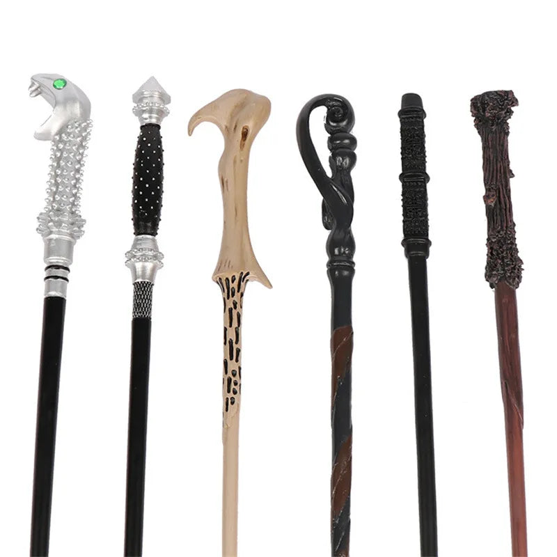 25 encantadoras varitas mágicas de Potter para cosplay: varitas de juguete y accesorios con núcleo de hierro y metal