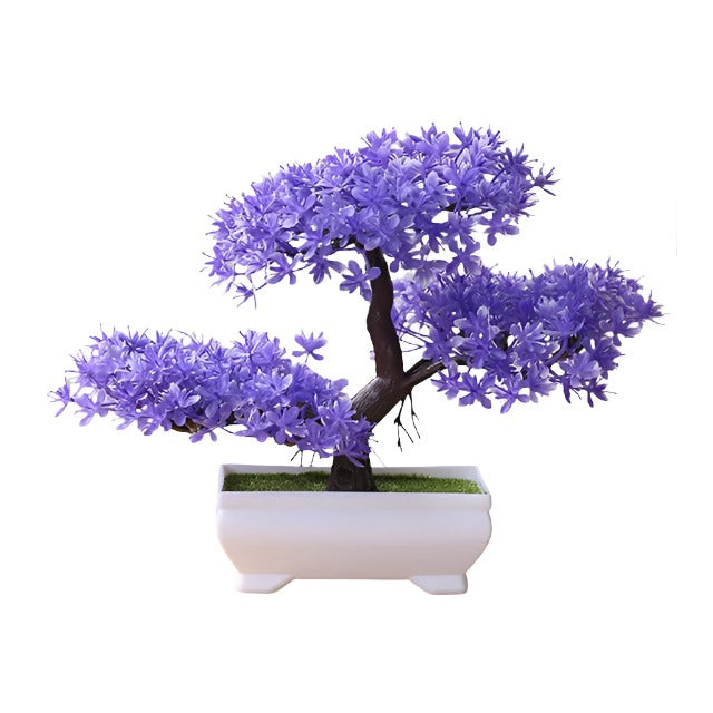 Artificial Plastic Plants Bonsai Small Tree Simulation Pot Table Potted Ornaments Flower Garden Arrangement Home Table Decor