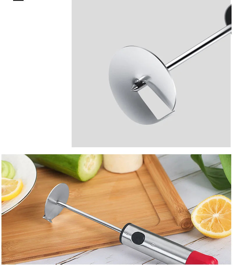 1 Set Vegetable Drill Kitchen Fruit Vegetable Rotate Core Remove Device Vegetables Dig Hole Device Home Kitchen Accessories