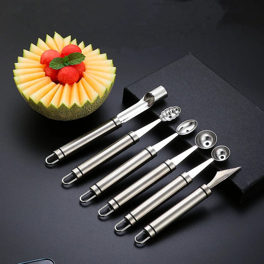 Stainless Steel Fruit Vegetable Tool Potato Peeler Apple Corer Cutter Melon Scoop Fish Scale Scraper Home Kitchen Accessories