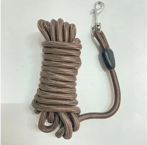 Laisse de chien d'entraînement de corde longue de 5M/10M/15M-ligne de suivi d'animal de compagnie de rappel en Nylon robuste-pour le Camping d'entraînement extérieur de petite taille