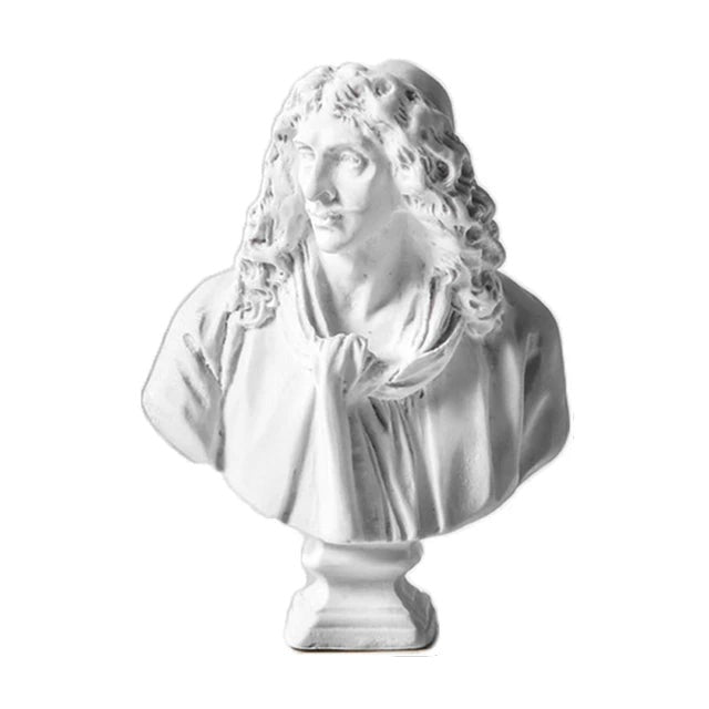 Nordic Style Miniature Plaster Bust Statue Greek Mythology Figurine Famous Sculpture Desktop Ornament Home Decor Drawing Practic