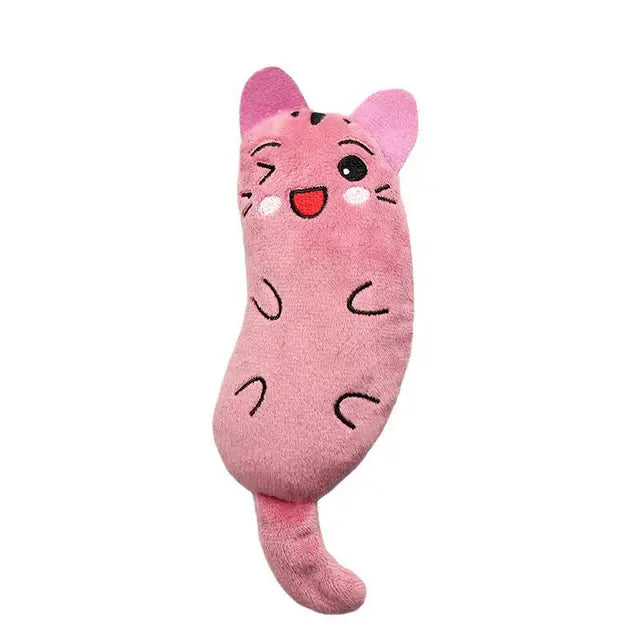 Jouets en peluche interactifs amusants pour chat, Mini meulage des dents, herbe-aux-chats, chaton à mâcher, jouet grinçant, accessoires pour animaux de compagnie