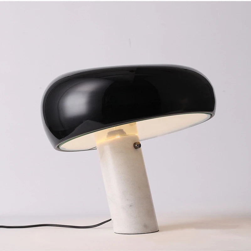 Lampe champignon design italien lampe de Table en marbre nordique pour Villa salle d'étude salon intérieur créatif LED chambre lampe de chevet