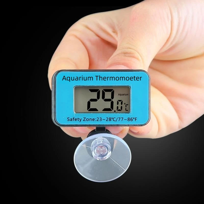 Termómetro Digital LCD para acuario con sonda, ventosa, medición electrónica de Tanque De Agua para peces