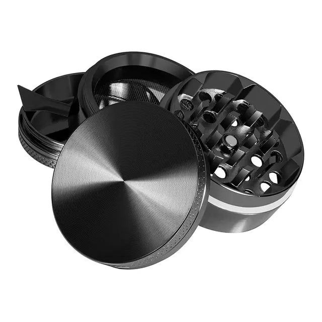 40mm Herb Metal Grinder 4-layer Iridescent Grinder Spice Miller Crusher Zinc Alloy Smoke Accessories Nano Paint Surface