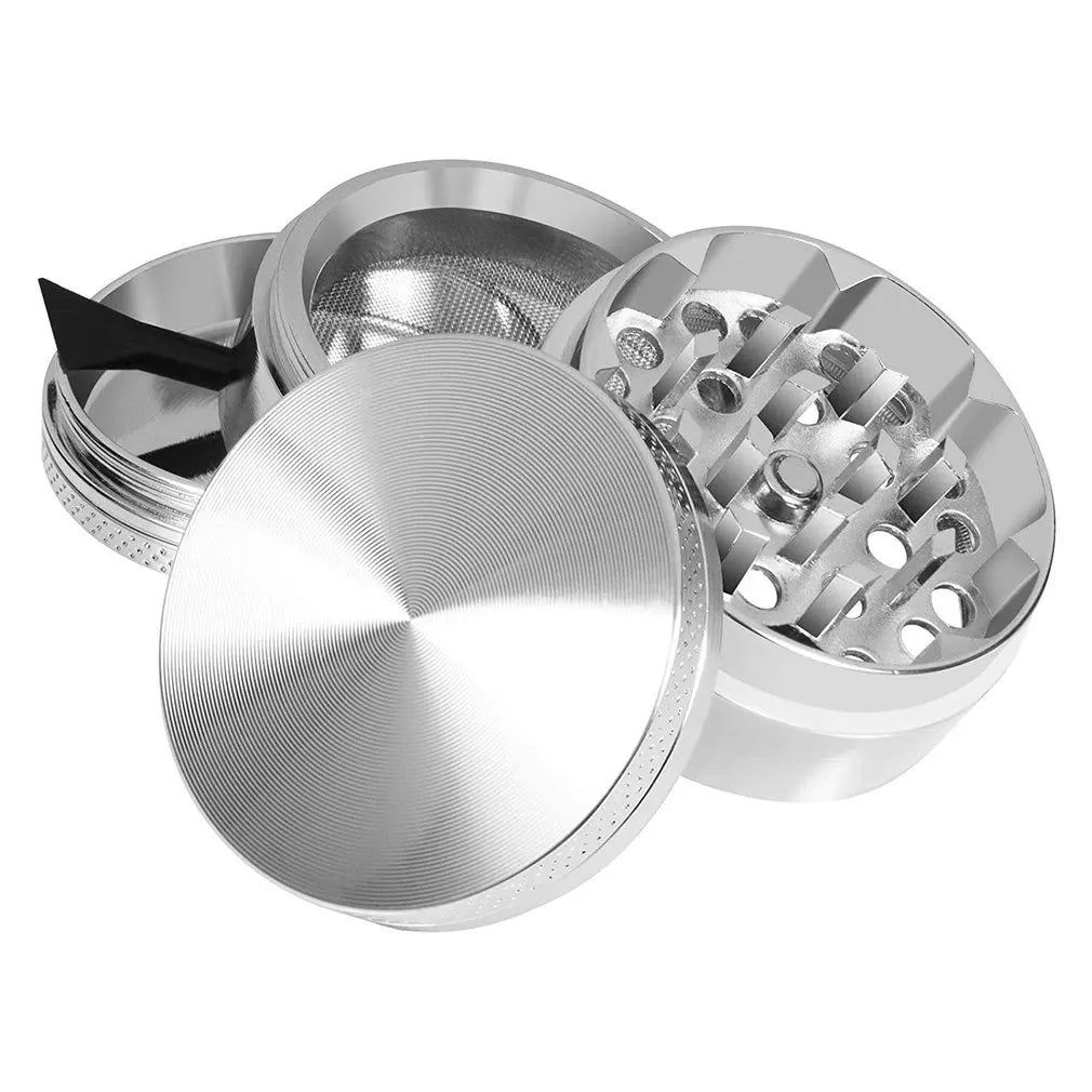 40mm Herb Metal Grinder 4-layer Iridescent Grinder Spice Miller Crusher Zinc Alloy Smoke Accessories Nano Paint Surface