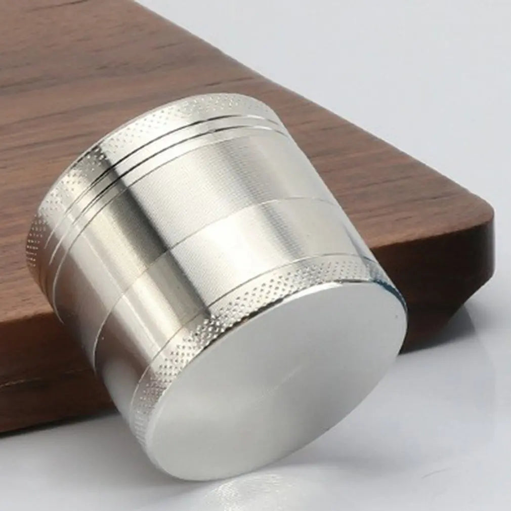 40mm Herb Metal Grinder 4-layer Iridescent Grinder Spice Miller Crusher Zinc Alloy Smoke Accessories Nano Paint Surface