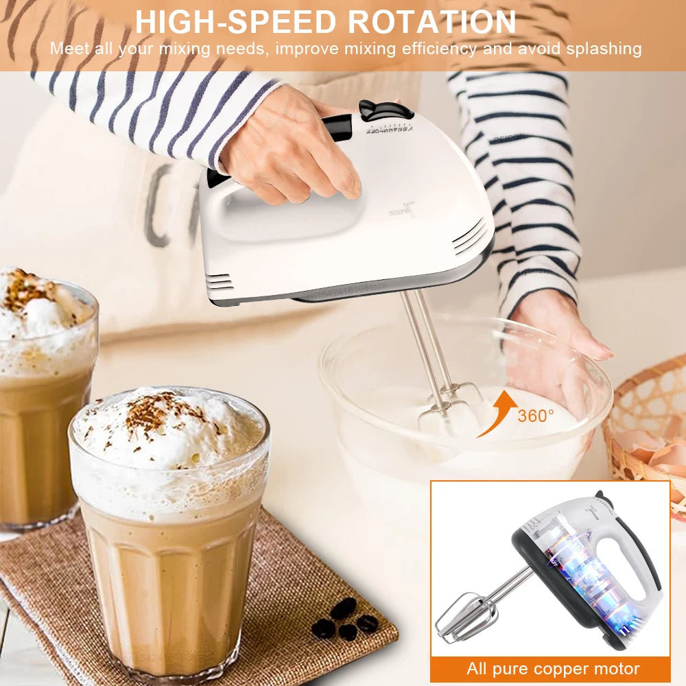 Electric Egg Beater Handheld Electric Milk Frother Household Automatic Mixer for Coffee Cappuccino Cream Blender Milk Foamer