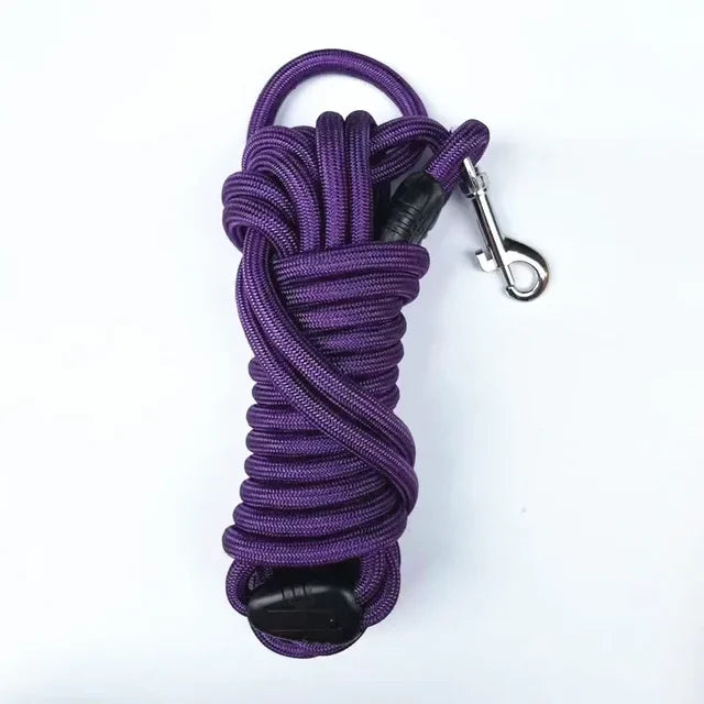 Laisse de chien d'entraînement de corde longue de 5M/10M/15M-ligne de suivi d'animal de compagnie de rappel en Nylon robuste-pour le Camping d'entraînement extérieur de petite taille