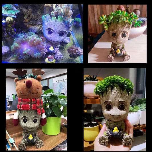 Home Decoration Crafts Miniature Model Office Desktop Display Cartoon Groot Figurines Handicrafts Decor Tree Man Ornament 5CM