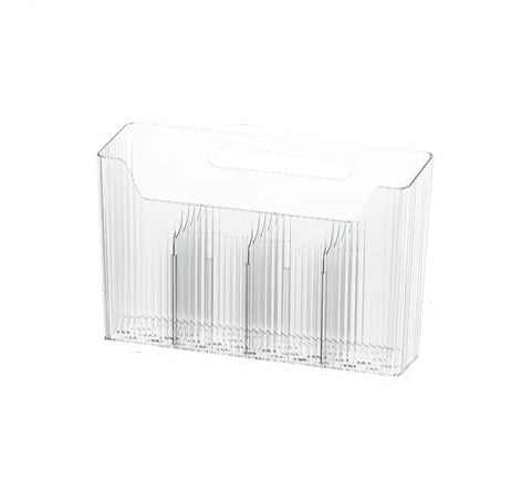 WORTHBUY – boîte de rangement multifonctionnelle en plastique pour cuisine, boîte de rangement pour armoire murale sans poinçon pour accessoires de cuisine