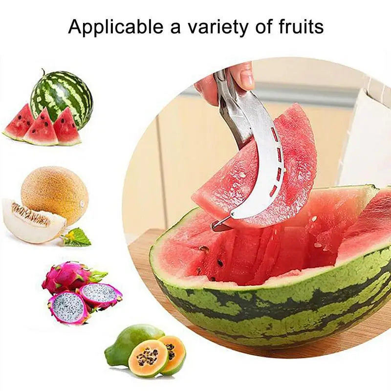 Watermelon Slicer Stainless Steel Windmill Watermelon Cutter Kitchen Fruit Slicer Cutter Tool Home Gadget Kitchen Accessories