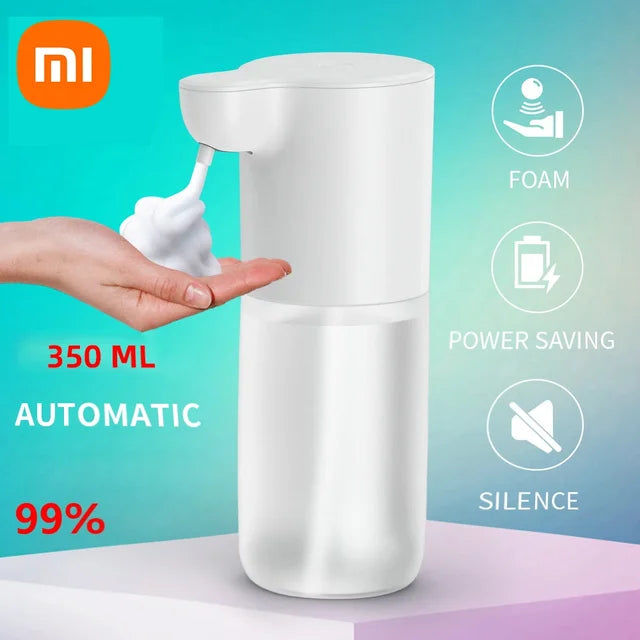 Dispensador de jabón de espuma de inducción automático con carga USB Xiaomi, lavadora de manos inteligente por infrarrojos sin contacto para cocina y baño, 2000mAh