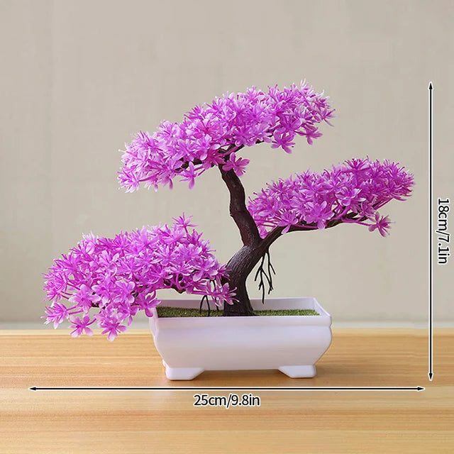 Plantes artificielles en plastique bonsaï petit arbre Simulation Pot ornements de Table en Pot Arrangement de jardin de fleurs décor de Table à la maison 