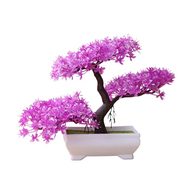 Artificial Plastic Plants Bonsai Small Tree Simulation Pot Table Potted Ornaments Flower Garden Arrangement Home Table Decor