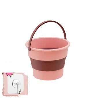 5/10/17L Portable Folding Bucket  Multifunctional Thickened Silicone Bucket for Car Washing and Fishing  Camping Folding Bucket