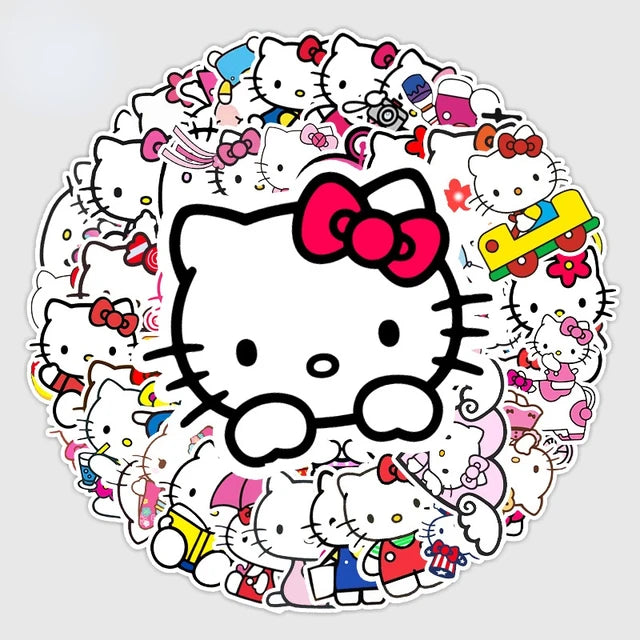 Kitty Sticker-Juego de 50 piezas-Variedad impermeable para todas las superficies 