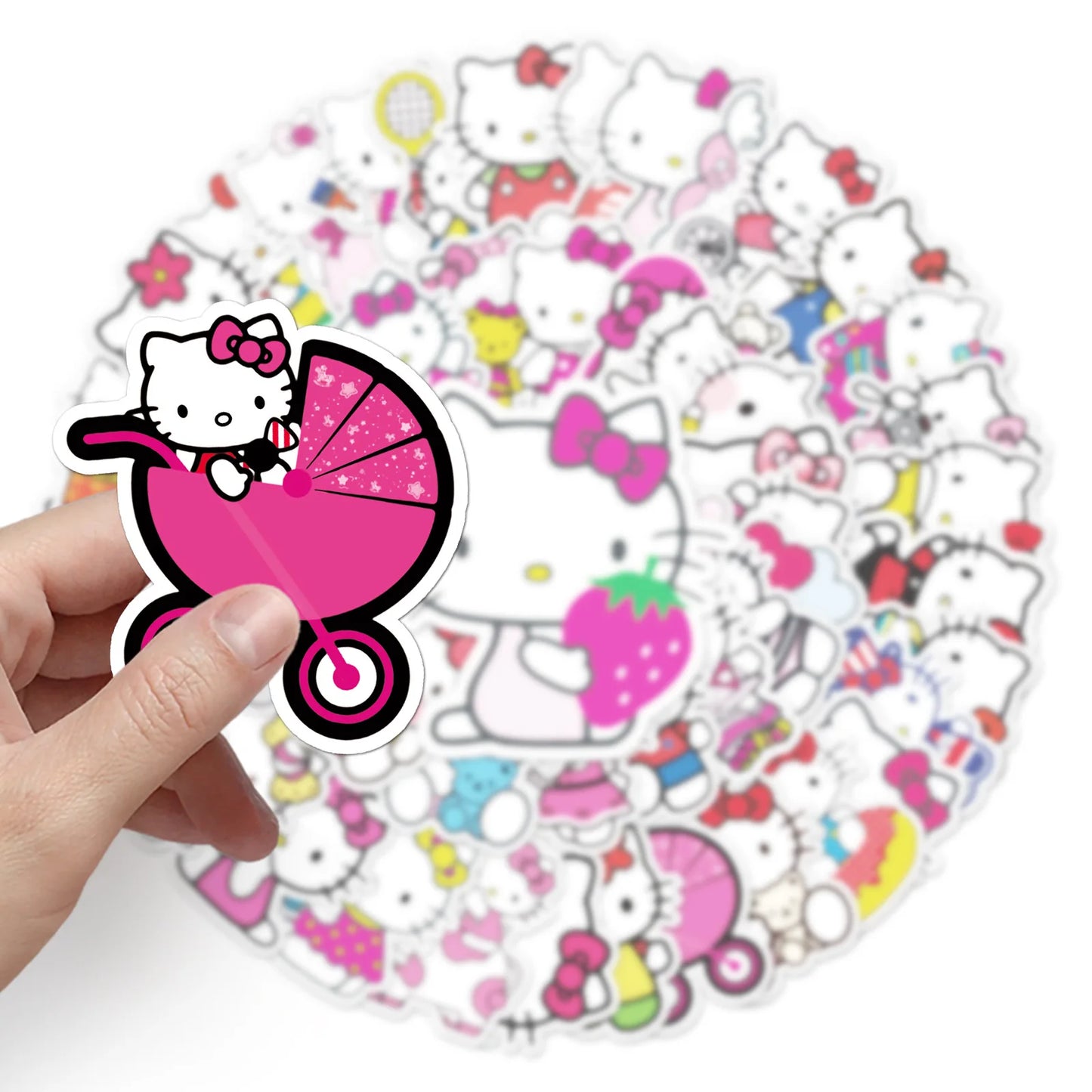 Kitty Sticker-Juego de 50 piezas-Variedad impermeable para todas las superficies 