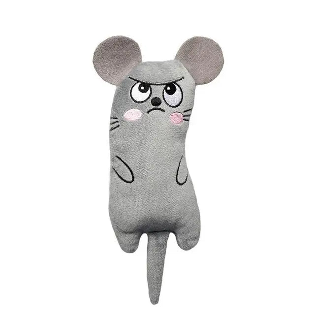 Cute Cat Toys Funny Interactive Plush Cat Toy Mini Teeth Grinding Catnip Toys Kitten Chewing Squeaky Toy Pets Accessories