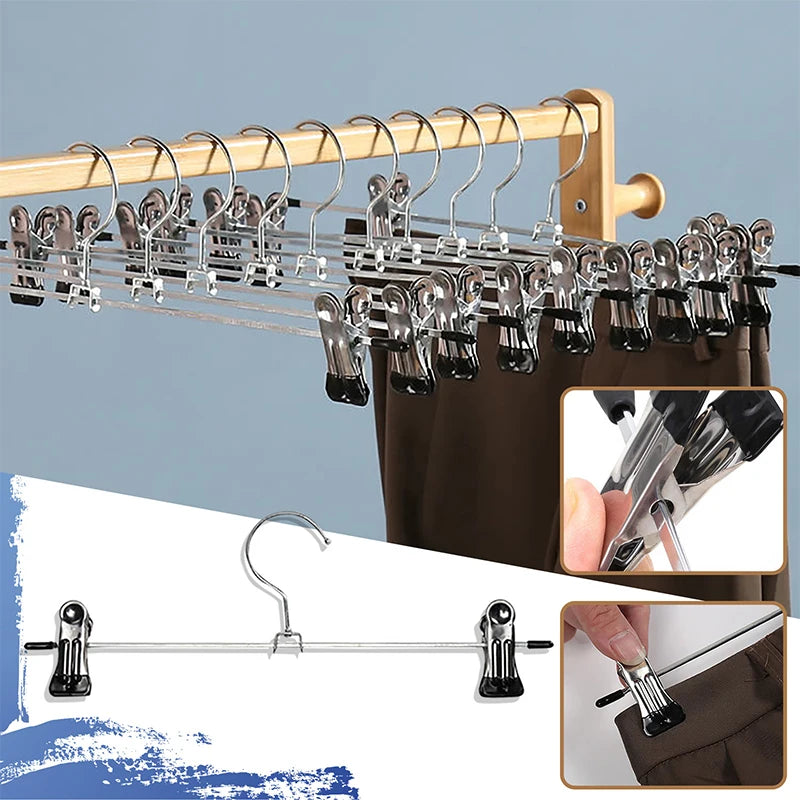 10 Sets of iron pant racks wind proof multi-purpose pant racks for clothes drying home accessories