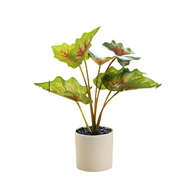 Plantas artificiales de plástico, bonsái, árbol pequeño, maceta de simulación, mesa, adornos en maceta, arreglo de flores para jardín, decoración de mesa para el hogar 