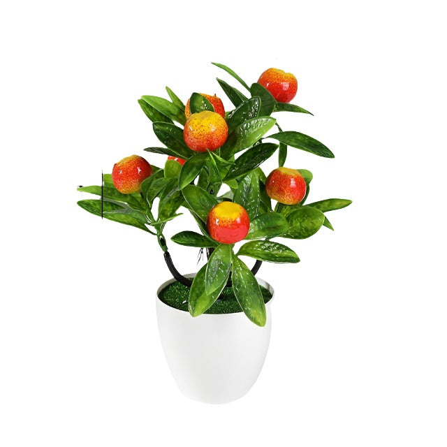 Plantes artificielles en plastique bonsaï petit arbre Simulation Pot ornements de Table en Pot Arrangement de jardin de fleurs décor de Table à la maison 