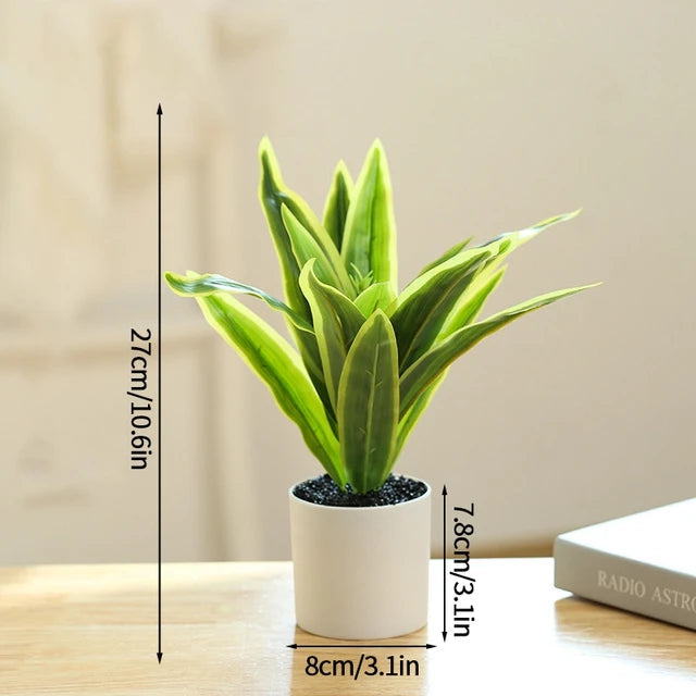 Plantas artificiales de plástico, bonsái, árbol pequeño, maceta de simulación, mesa, adornos en maceta, arreglo de flores para jardín, decoración de mesa para el hogar 