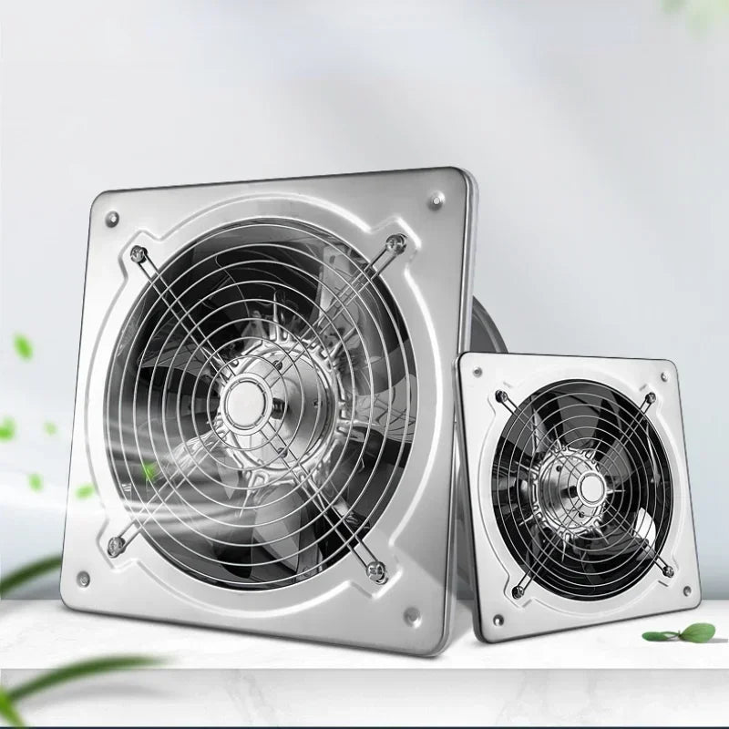 6''7''8'' Stainless Steel Kitchen Ventilator Exhaust Fume Household Exhaust Fan Exhaust Fan Wall Ventilator