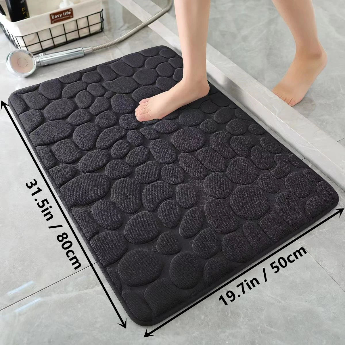 Tapis de cuisine doux, antidérapant, absorbant l'eau, tapis de sol pour chambre à coucher, décoration de la maison