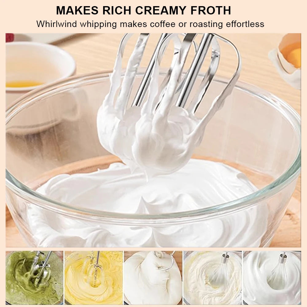 Electric Egg Beater Handheld Electric Milk Frother Household Automatic Mixer for Coffee Cappuccino Cream Blender Milk Foamer