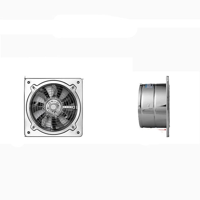 6''7''8'' ventilateur de cuisine en acier inoxydable fumée d'échappement ventilateur d'échappement domestique ventilateur d'échappement ventilateur mural