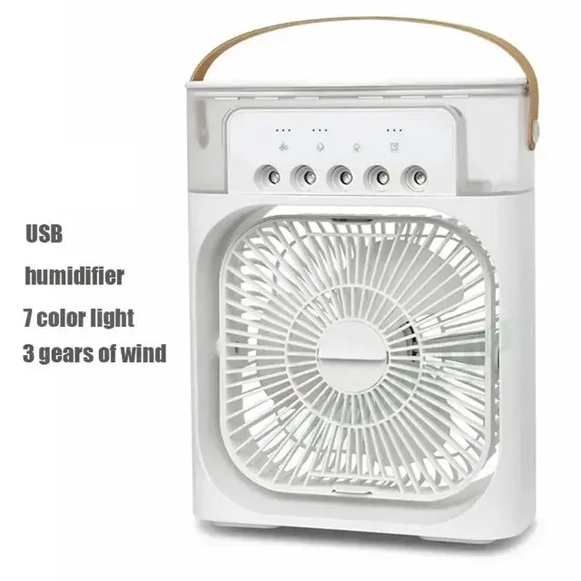 Humidificateur Portable, ventilateur de climatiseur domestique, refroidisseur de brouillard d'eau, réglage de l'air Portable pour le bureau, ventilateur à 3 vitesses