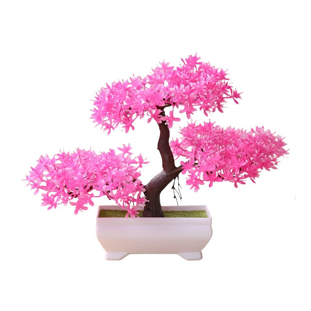 Artificial Plastic Plants Bonsai Small Tree Simulation Pot Table Potted Ornaments Flower Garden Arrangement Home Table Decor