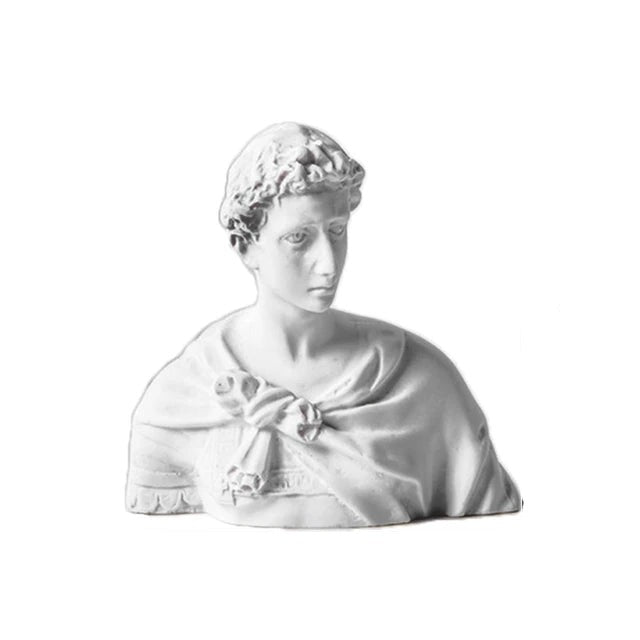 Nordic Style Miniature Plaster Bust Statue Greek Mythology Figurine Famous Sculpture Desktop Ornament Home Decor Drawing Practic